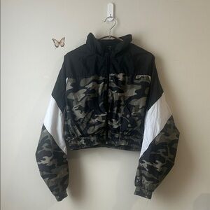 Camouflage Cropped Jacket